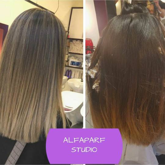 Alfaparf Studio Ada Mall #beograd Pramenovi Pramenovi na foliju + preliv - ekstra duga kosa