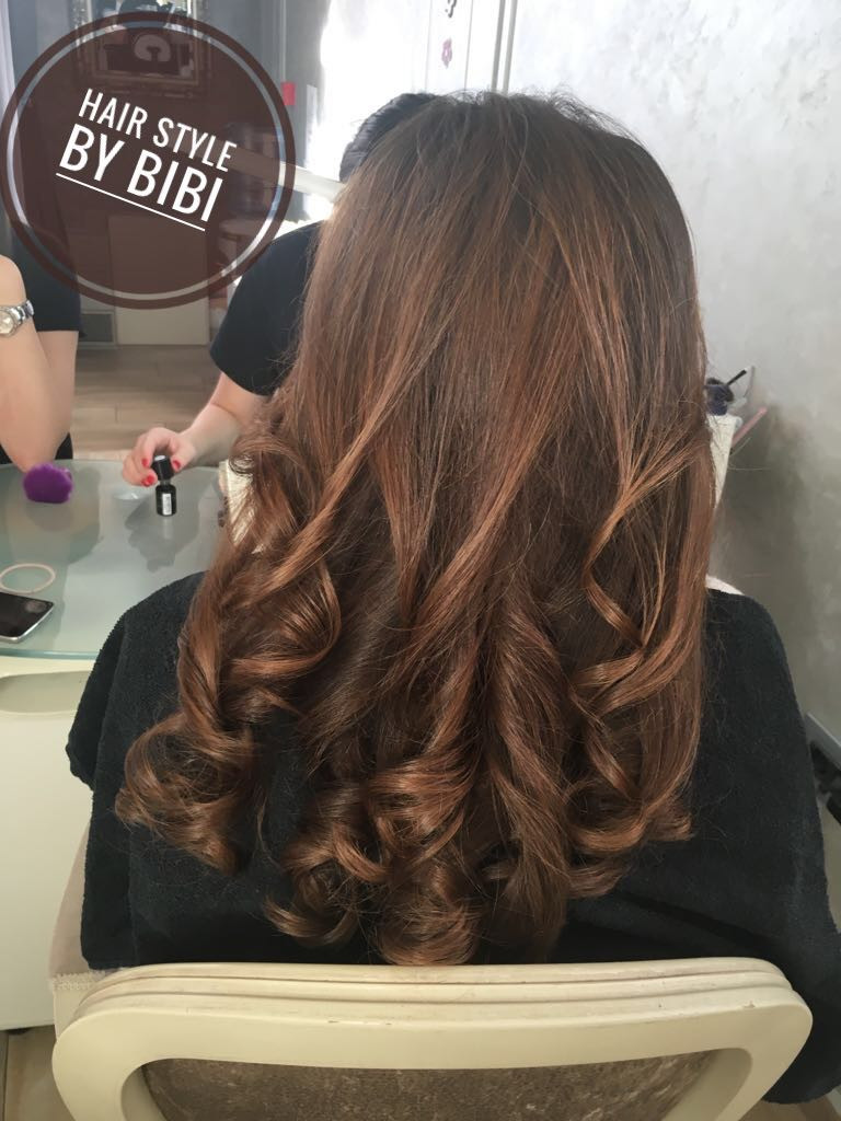 Bibi beauty centar #beograd Feniranje i stilizovanje Feniranje na ravno / lokne - kosa srednje dužine