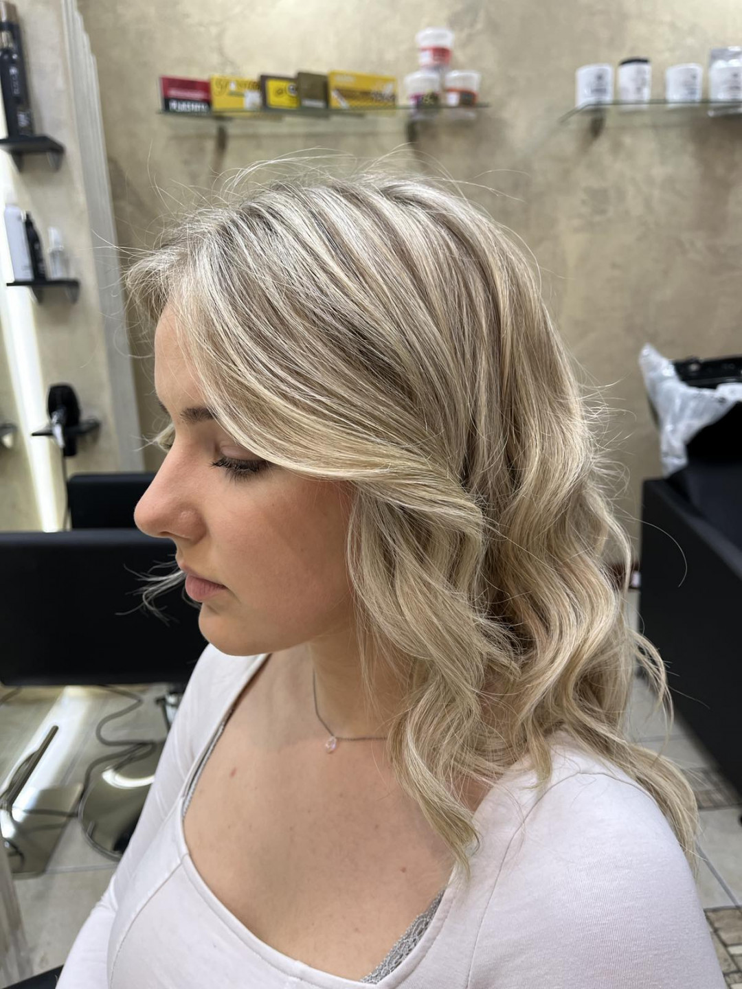 Glam Hair by Pro Team #beograd Pramenovi Pramenovi na foliju - kosa srednje dužine