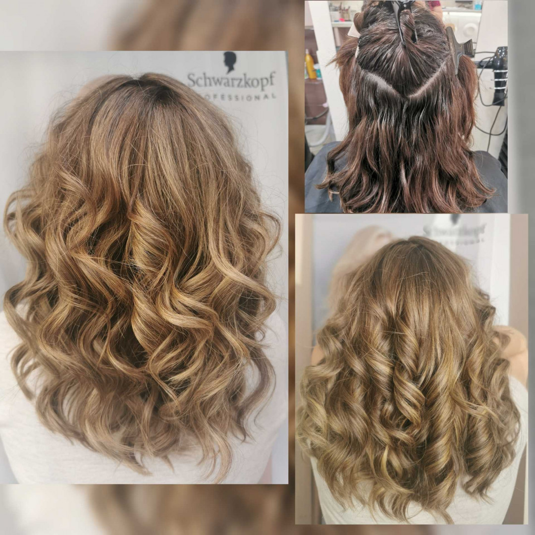 Cecix #beograd Ombre, sombre, balayage Nijansiranje cele dužine kose sa prelivom - duga kosa