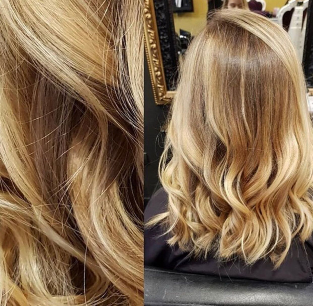 Ombre + preliv + feniranje - srednja dužina kose - Baroque, Beograd Ombre, sombre, balayage Frizerski saloni Ombre, sombre, balayage, Beograd, Vračar, Čubura, Crveni krst