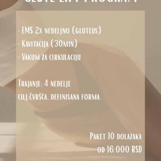 Mine beauty concept #nis Tretmani tela Glute lift program Telo