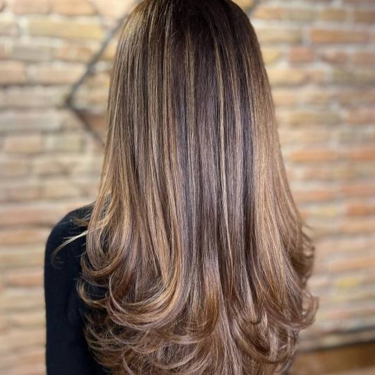 Vanity Hair #beograd Pramenovi Balayage / Pramenovi + preliv + feniranje - duga kosa - TOP Master