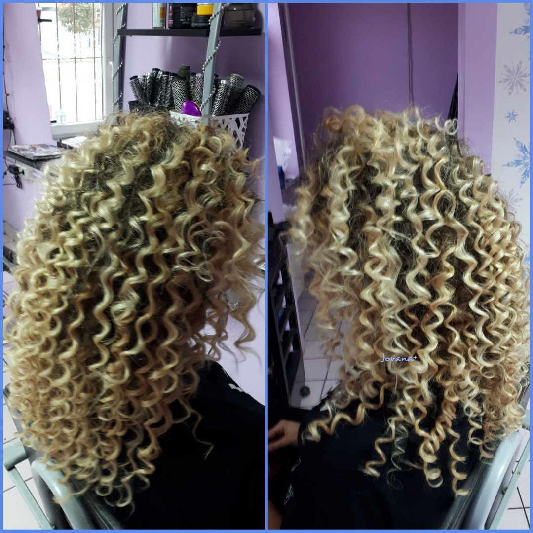 Jovana + #beograd Uvijanje, lokne i talasi Afro lokne - ekstra duga kosa