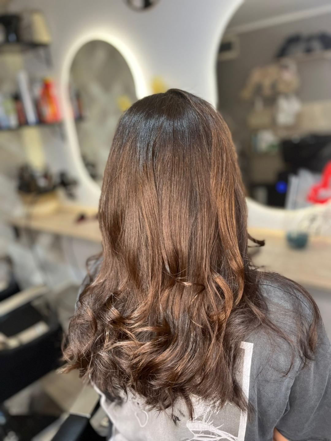 Slavica #beograd Feniranje i stilizovanje Feniranje na lokne - duga kosa