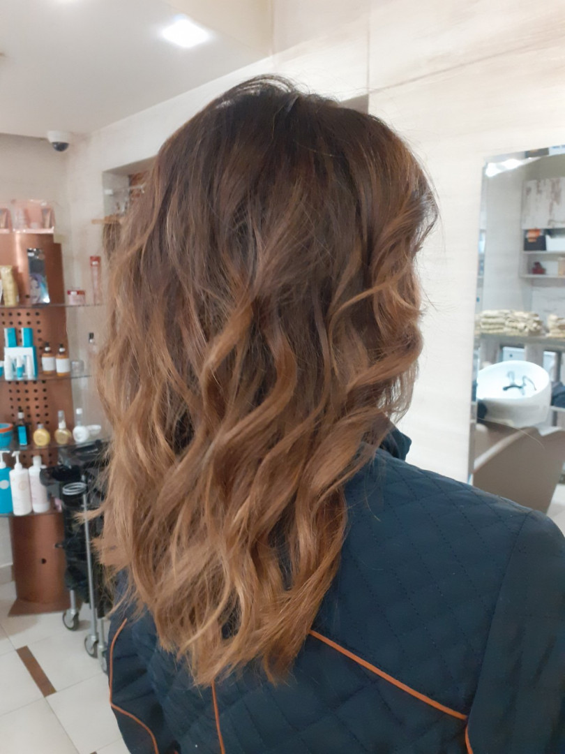 Kalina Beauty #beograd Ombre, sombre, balayage Balayage + preliv + feniranje - duga kosa