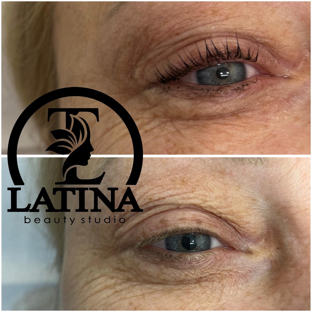 Latina beauty studio #beograd Trepavice Lash lift + botox + farbanje trepavica