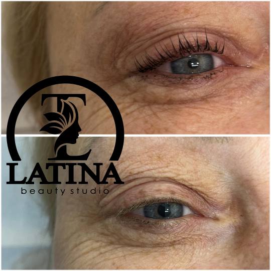 Latina beauty studio #beograd Trepavice Lash lift + botox + farbanje trepavica