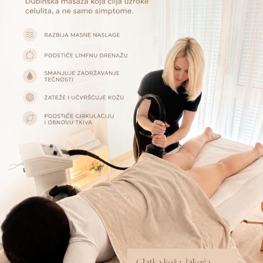 La Hermosa Beauty Studio #beograd Anticelulit masaža Vibraciona anticelulit masaza-paket od5tretman