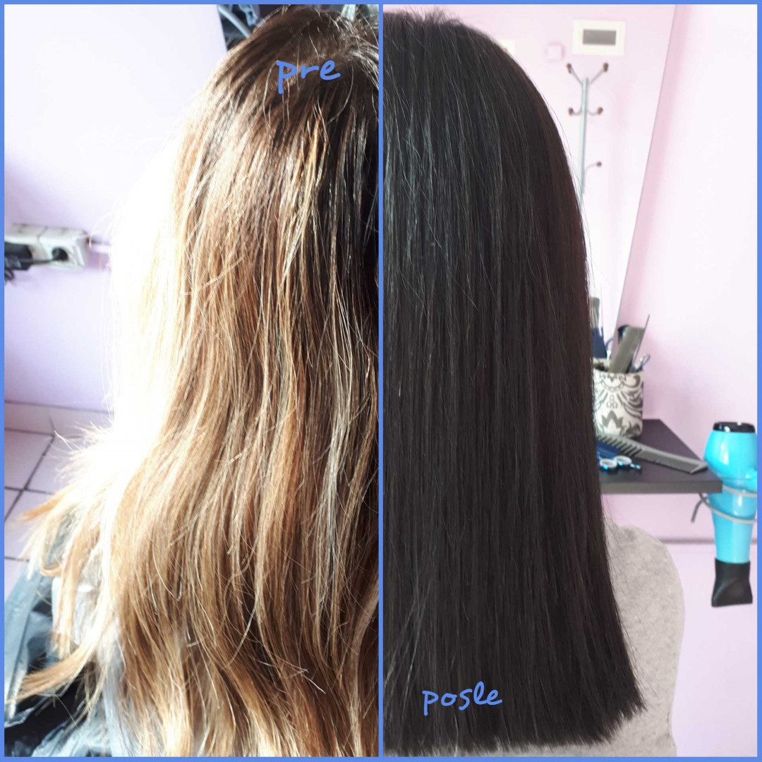 Jovana + #beograd Farbanje kose Farbanje cele dužine - duga kosa
