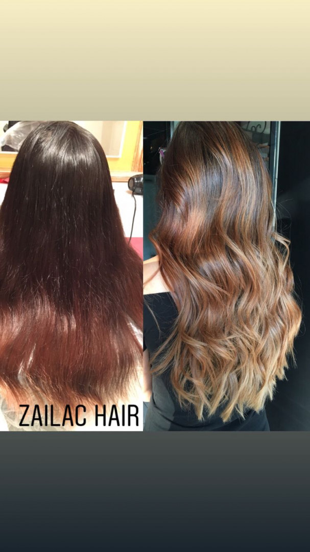 Zailac hair #beograd Nega i ojačavanje kose Skidanje crne boje i tamno smedje boje kose - sa olaplexom