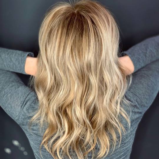 Golden Beauty Shop #beograd Pramenovi Pramenovi na foliju u 1 boji - duga kosa