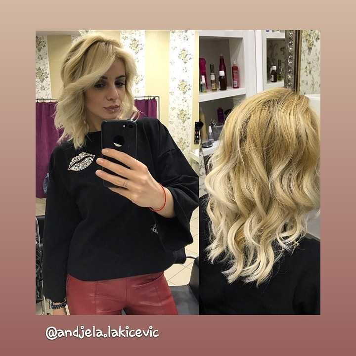 Feniranje na ravno / lokne - kosa srednje dužine - Estetic studio Ognjanović, Beograd Feniranje i stilizovanje Frizerski saloni Feniranje i stilizovanje, Beograd, Vračar, Čubura, Crveni krst