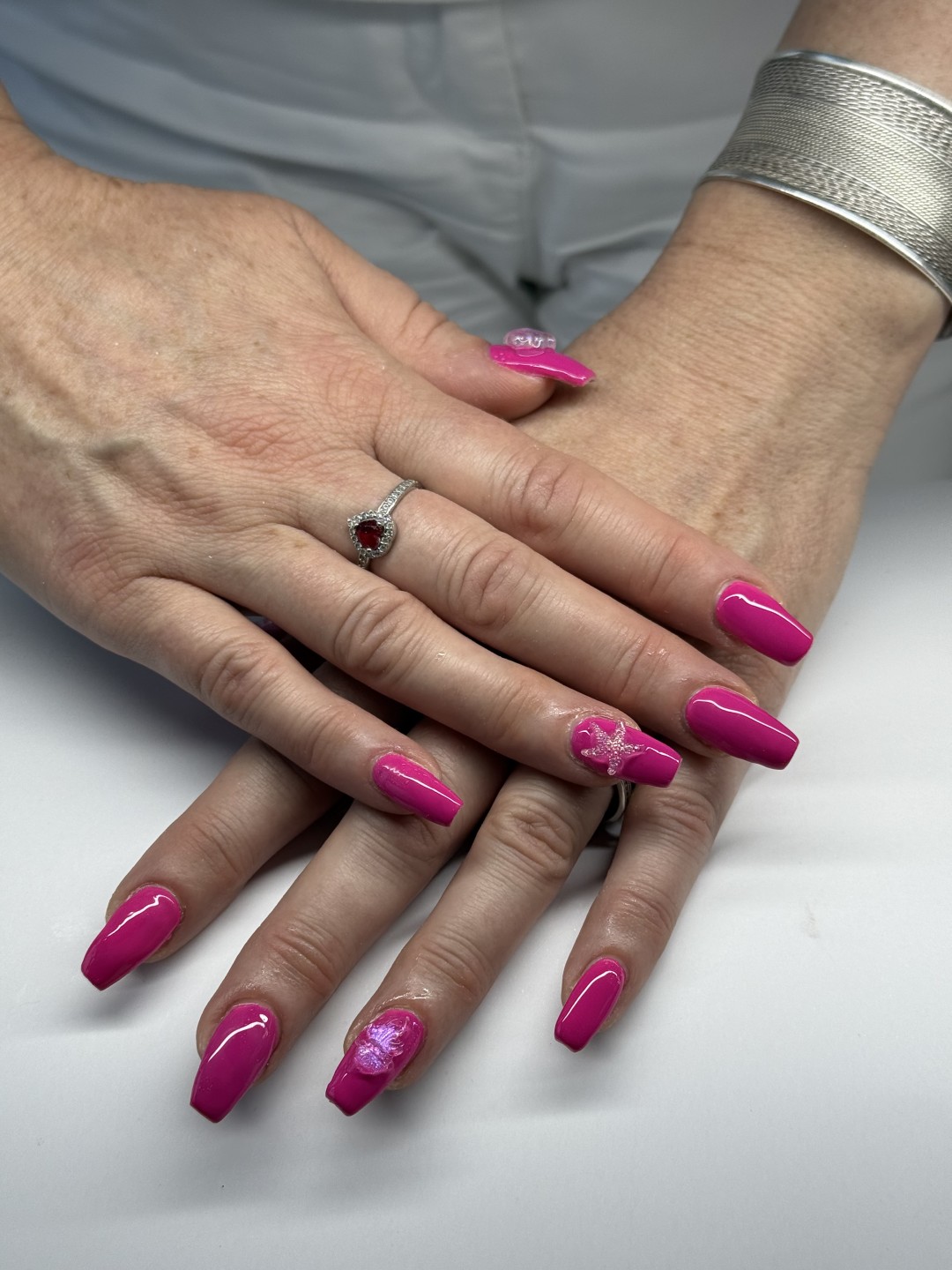 The Maya #beograd Izlivanje noktiju Izlivanje noktiju gelom + nail art - M dužina