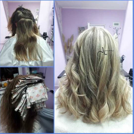 Jovana + #beograd Pramenovi Pramenovi na foliju + preliv - duga kosa