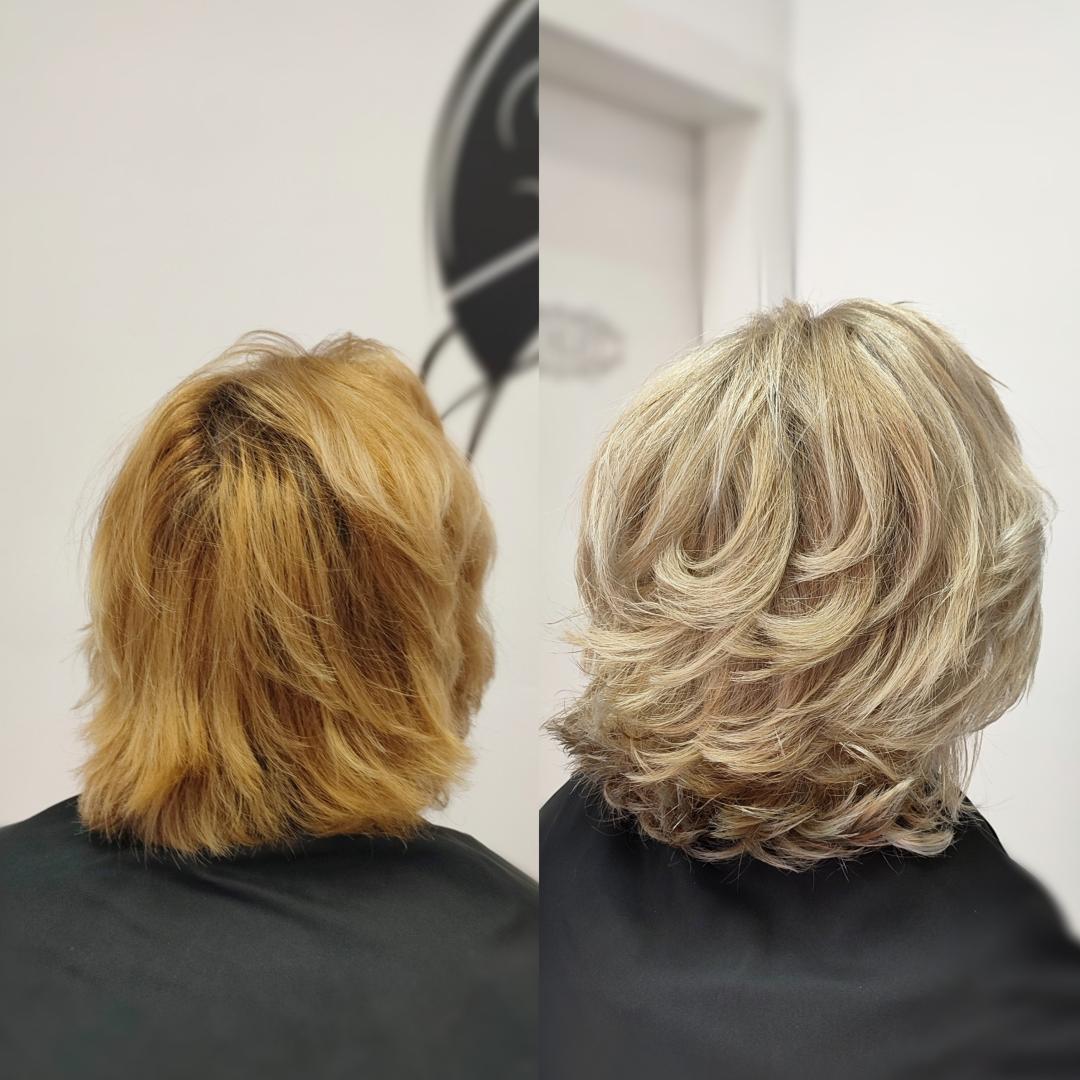 Infinity Hair #novisad Pramenovi Pramenovi & Preliv na kapu - kosa srednje dužine (do ramena)