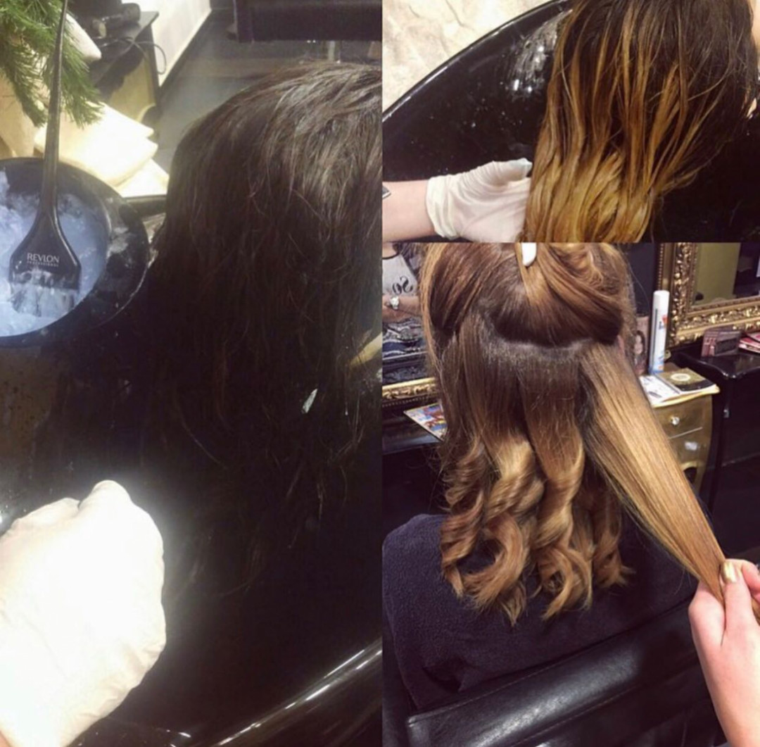 Ombre + preliv + feniranje - srednja dužina kose - Baroque, Beograd Ombre, sombre, balayage Frizerski saloni Ombre, sombre, balayage, Beograd, Vračar, Čubura, Crveni krst
