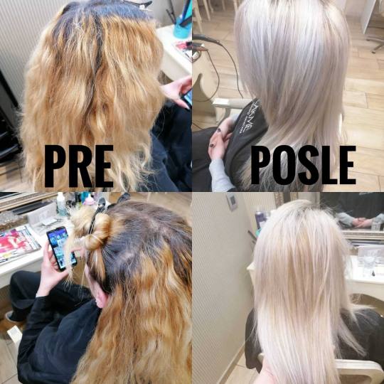 Bibi beauty centar #beograd Pramenovi Pramenovi na foliju u 1 / 2 boje / blanšem + preliv - kosa sr