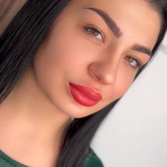 ElenA Studio #novisad Trajna šminka Trajna šminka usana - prvi tretman Na fotografiji je prikaz tr