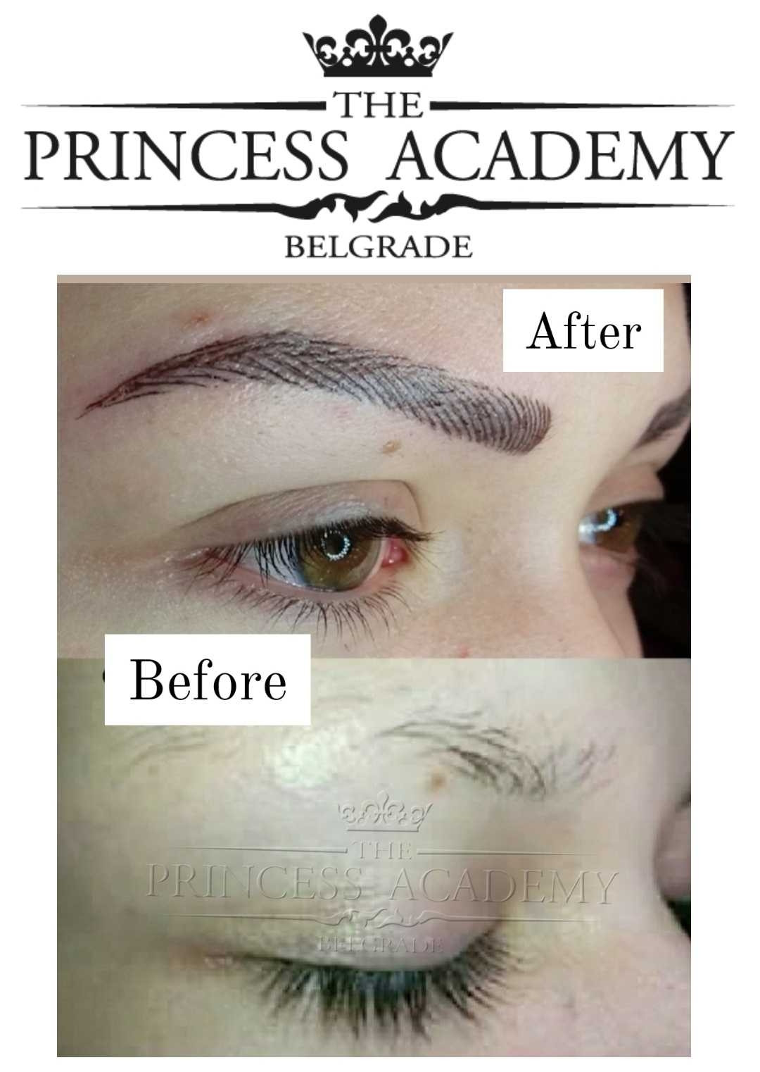 The Princess Academy #beograd Trajna šminka Puder obrve