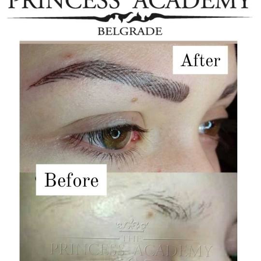 The Princess Academy #beograd Trajna šminka Puder obrve