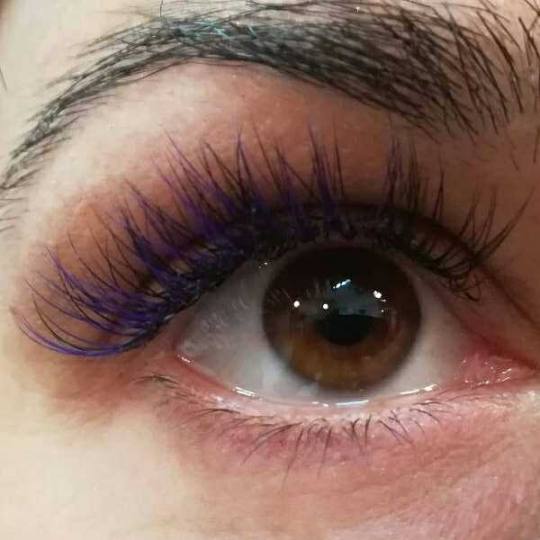 Be you 011 #beograd Trepavice Nadogradnja svilenih trepavica ombre ljubičaste trepavive