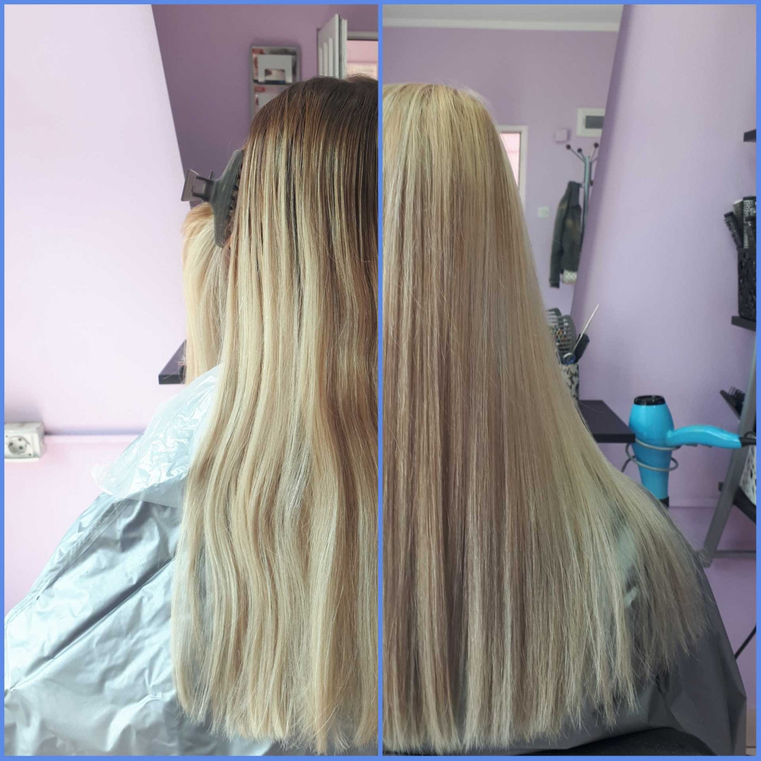 Jovana + #beograd Pramenovi Pramenovi na foliju + preliv - duga kosa