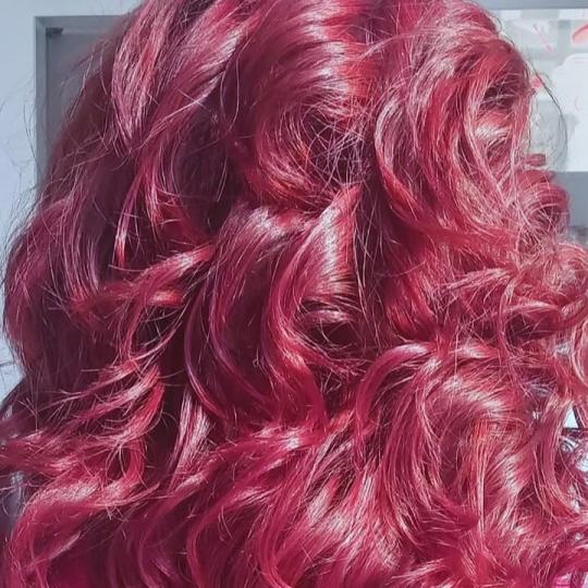 Astradas 2 #beograd Blajhanje kose Blajhanje - duga kosa Izlazak iz crne i prelazak u crvenu boju