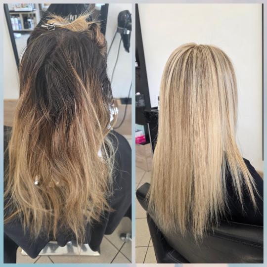 Tesoro Capelli #novisad Ombre, sombre, balayage Nijansiranje kose + feniranje - duga kosa Frizerski 
