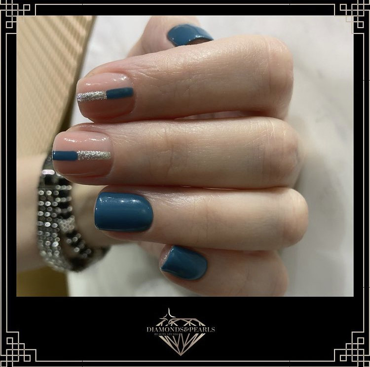 Diamonds & Pearls Beauty Studio #beograd Manikir Ruski manikir + gel lak kratki nokti