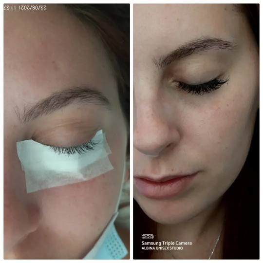 Albina Unisex Studio Lepote #temerin Nadogradnja trepavica Nadogradnja svilenih trepavica - 1 na 1 +