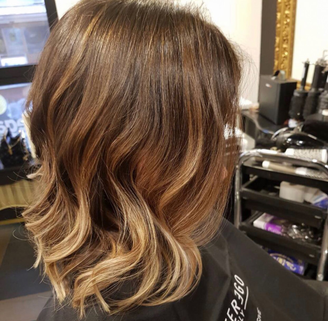 Balayage + preliv + feniranje - kratka kosa - Baroque, Beograd Ombre, sombre, balayage Frizerski saloni Ombre, sombre, balayage, Beograd, Vračar, Čubura, Crveni krst
