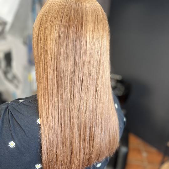 Milica Kukolj #novisad Farbanje kose Farbanje cele dužine - duga kosa + feniranje