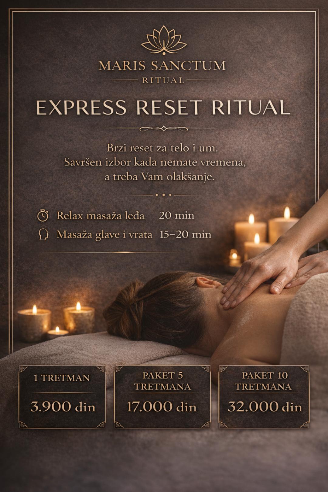 Relax masaža - 30 minuta - Maris Sanctum, Novi Sad Masaža za opuštanje / relax / antistres Masaža Masaža za opuštanje / relax / antistres, Novi Sad, Telep, Adice, Bistrica