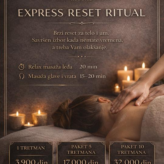Maris Sanctum #novisad Masaža za opuštanje / relax / antistres Relax masaža - 30 minuta ⚡ EXPRE