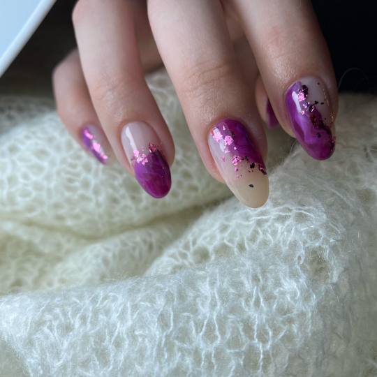 Monami beauty #beograd Ojačavanje noktiju Korekcija ojačavanja noktiju M - dužina