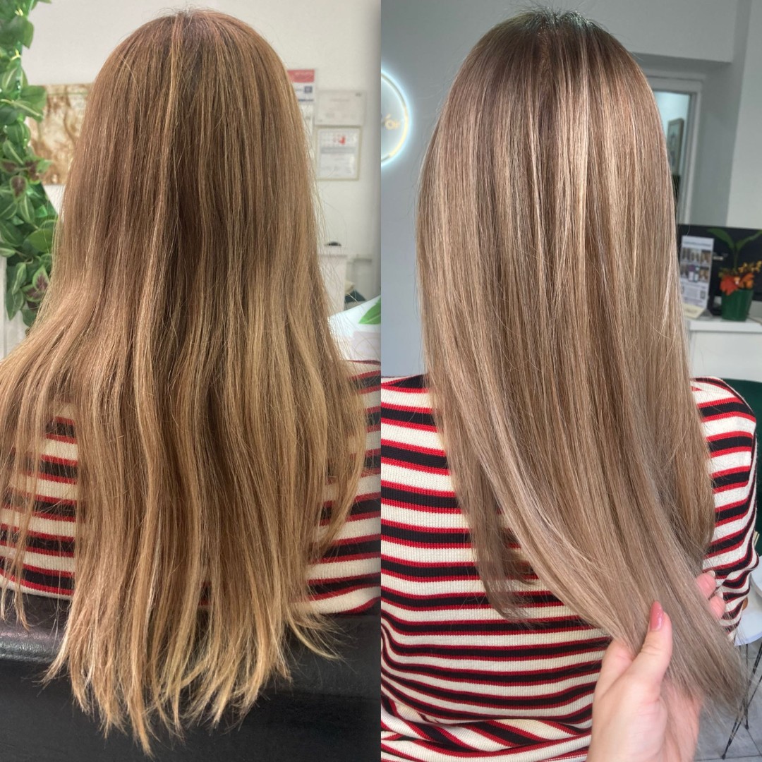Atelje Glossy Hair #beograd Pramenovi Pramenovi na foliju - duga kosa