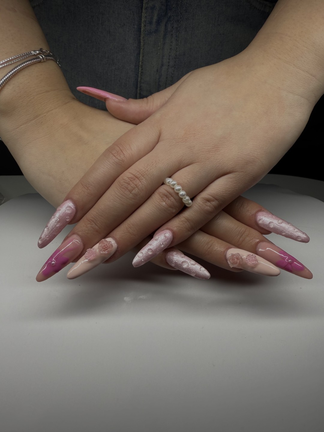 The Maya #beograd Izlivanje noktiju Izlivanje noktiju gelom + nail art- XL dužina