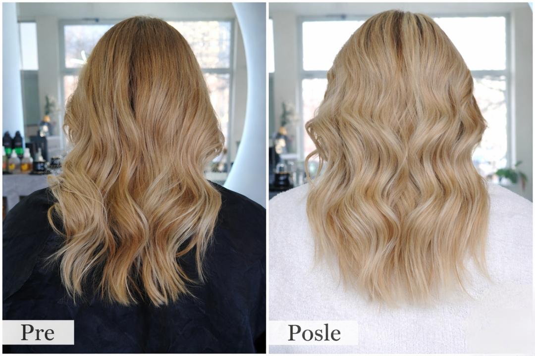 Površinski pramenovi na foliju-farbanje korena+preliv+tretman+zaštita+feniranje - duga kosa - Studio 153, Beograd Pramenovi Frizerski saloni Pramenovi, Beograd, Novi Beograd Arena