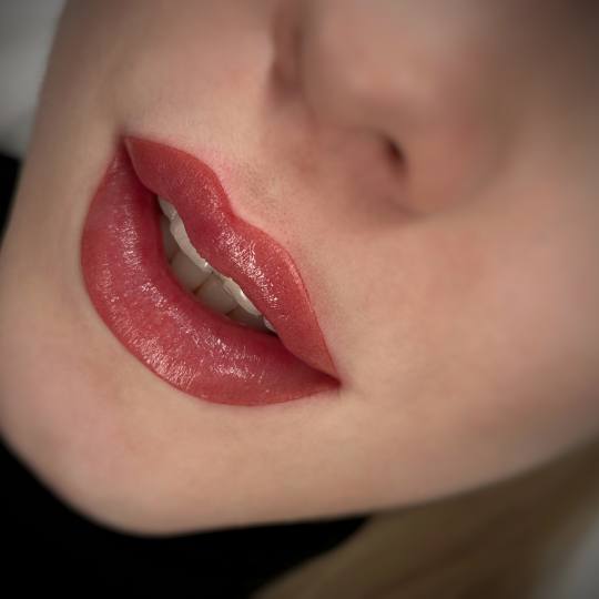 ElenA Studio #novisad Trajna šminka Trajna šminka usana - prvi tretman Na fotografiji je prikaz tr