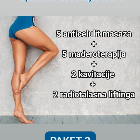 Astradas 2 #beograd Tretmani tela Anticelulit masaža paket od 5 tretmana + 5 maderoterapija + 2 kav