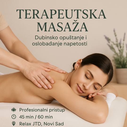 Studio Relax JTD #novisad Terapeutska masaža Terapeutska masaža 45minuta