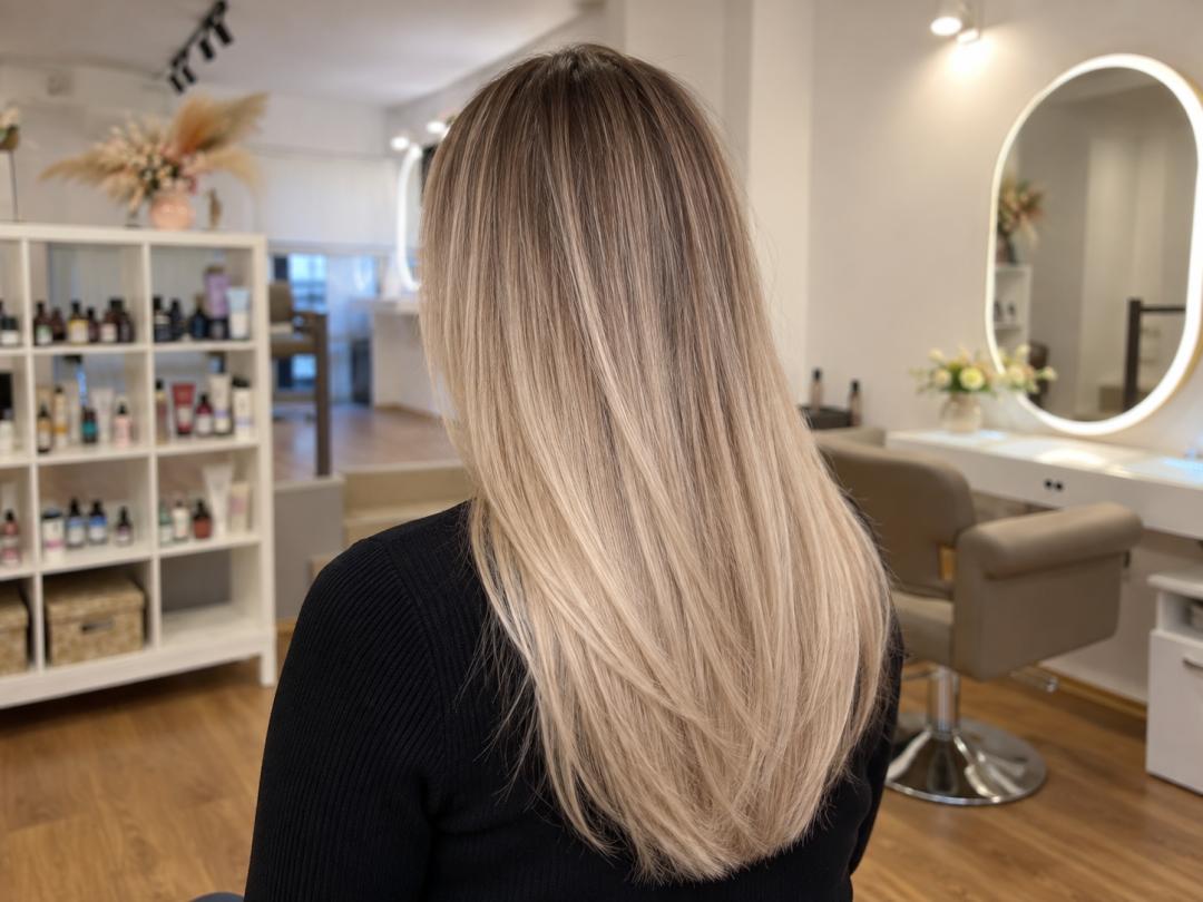 Colore beauty Lab #beograd Pramenovi Airtouch pramenovi – duga kosa od 40 cm