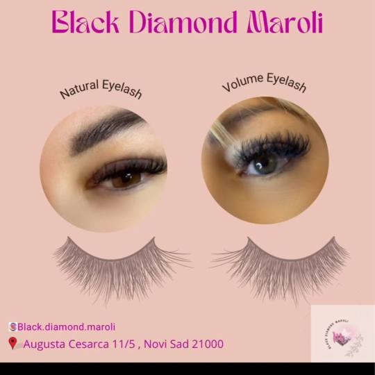 Black Diamond Maroli #novisad Nadogradnja trepavica Nadogradnja svilenih trepavica - 5D trepavice