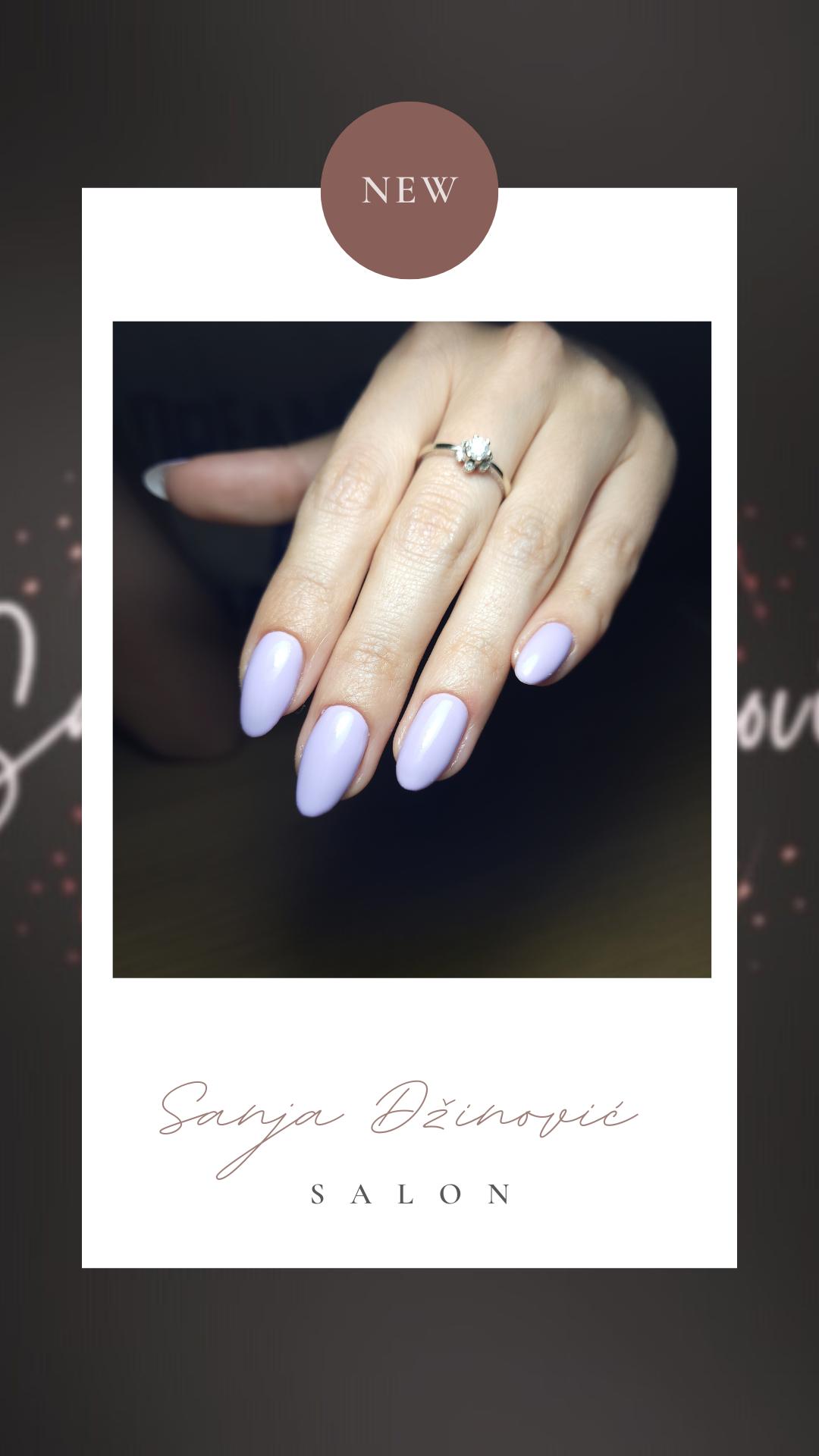 Ruski manikir + rubber baza - M dužina noktiju - Sanja Džinović - Vračar, Beograd Manikir Nokti Manikir, Beograd, Vukov spomenik, Đeram