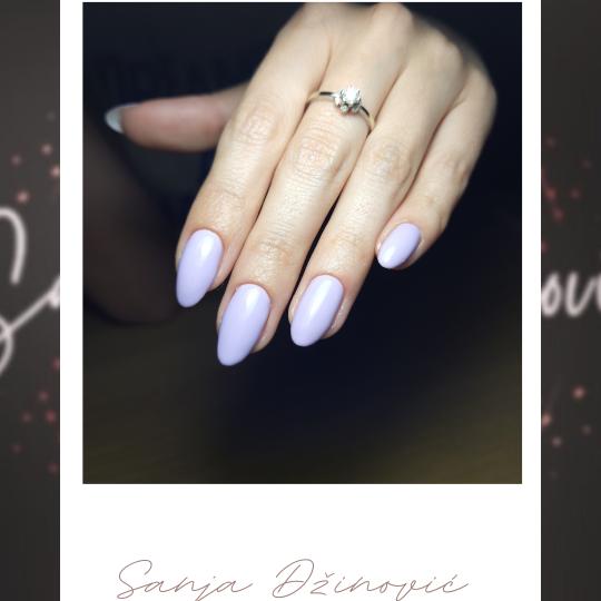 Sanja Džinović - Vračar #beograd Manikir Ruski manikir + rubber baza - M dužina noktiju