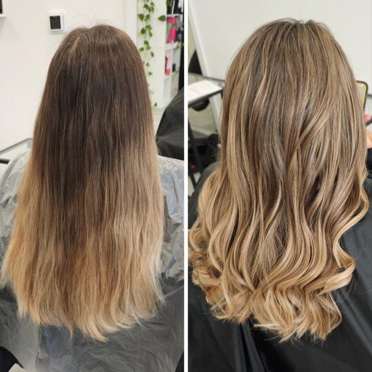 Kotenkova Studio & Education #beograd Pramenovi Blond tehnike cele dužine - duga kosa