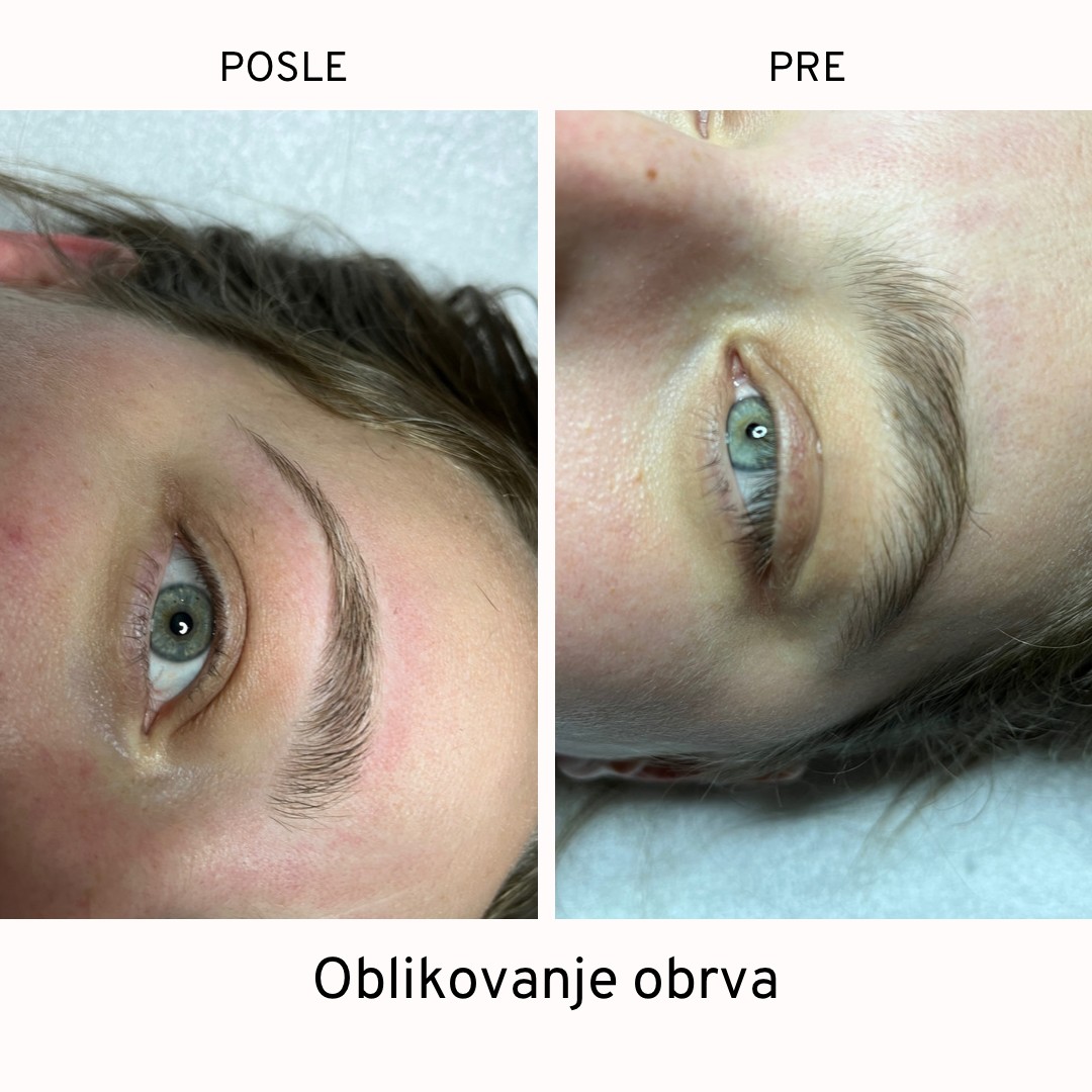 Marush - Space of care #beograd Obrve Oblikovanje obrva voskom / pincetom