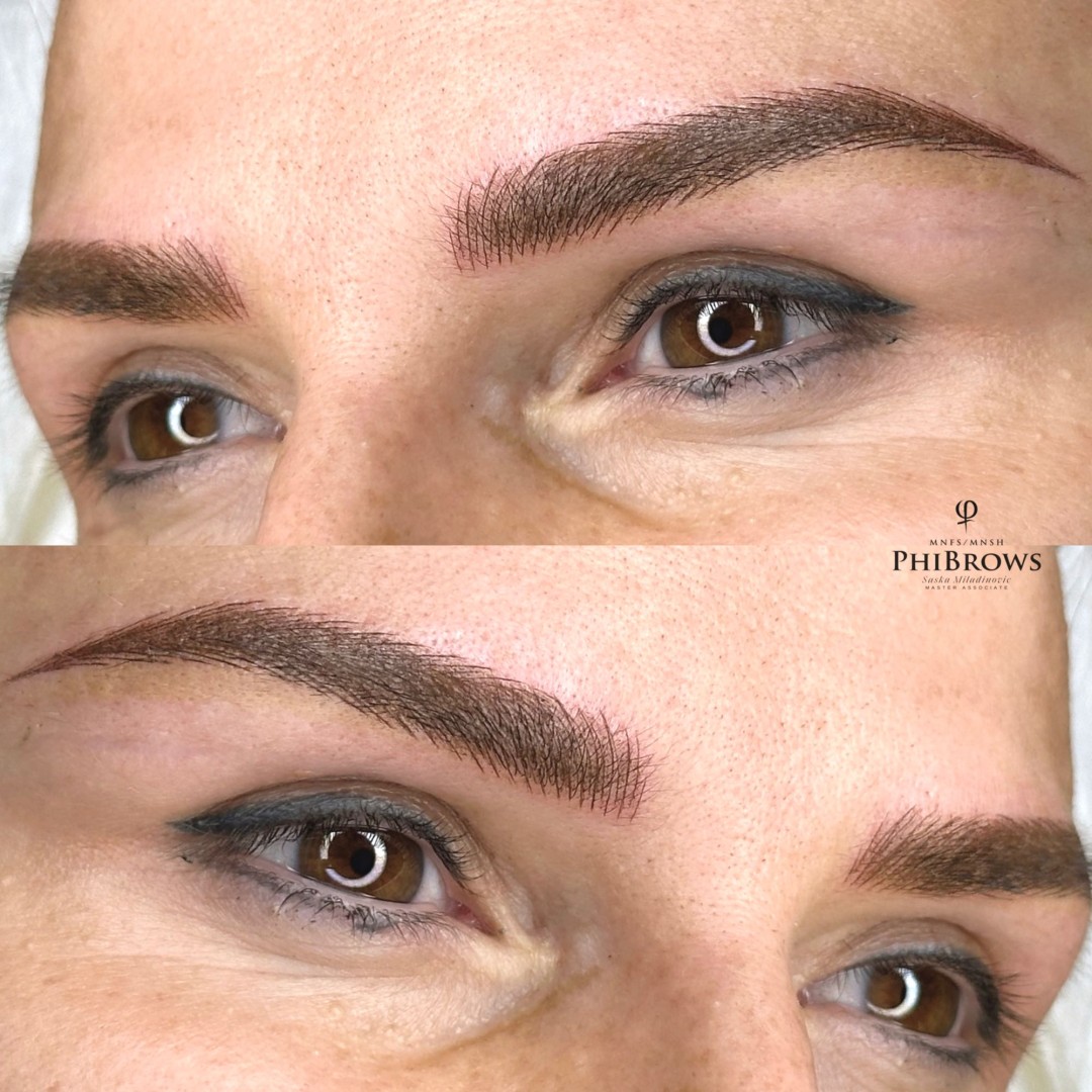 Esthetique Privé #beograd Trajna šminka Trajna šminka obrva - PHI BROWS + SHADING - kombinovana tehnika