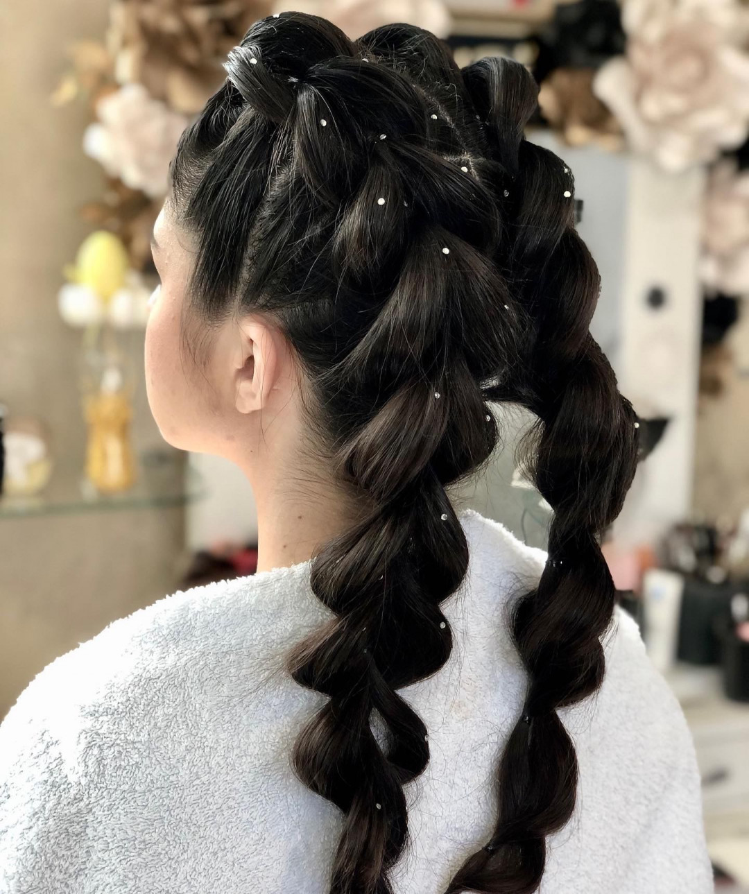 Bibi beauty centar #beograd Svečane i frizure za svadbu Svečana frizura - kosa srednje dužine